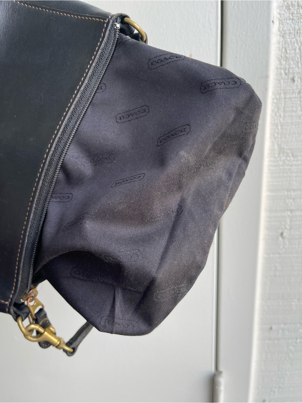 Vintage Coach Y2K Demi Bleecker Zip Pouchette, USA - Picture 5 of 5